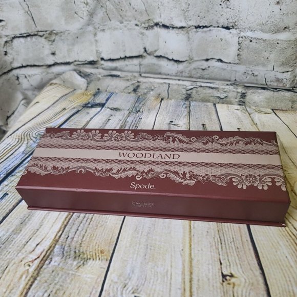 Spode Woodland Cutlery Pie Cake Knife Server Original Box 10 Inches - Picture 3 of 8